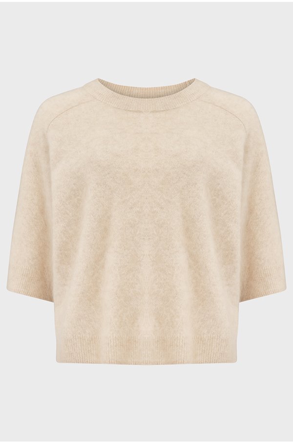 Crush Brushed Belli Tee In Almond In Neutral