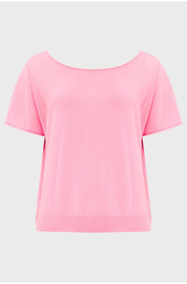 Crush Biarritz Reversible Tee In Lollipop In Pink