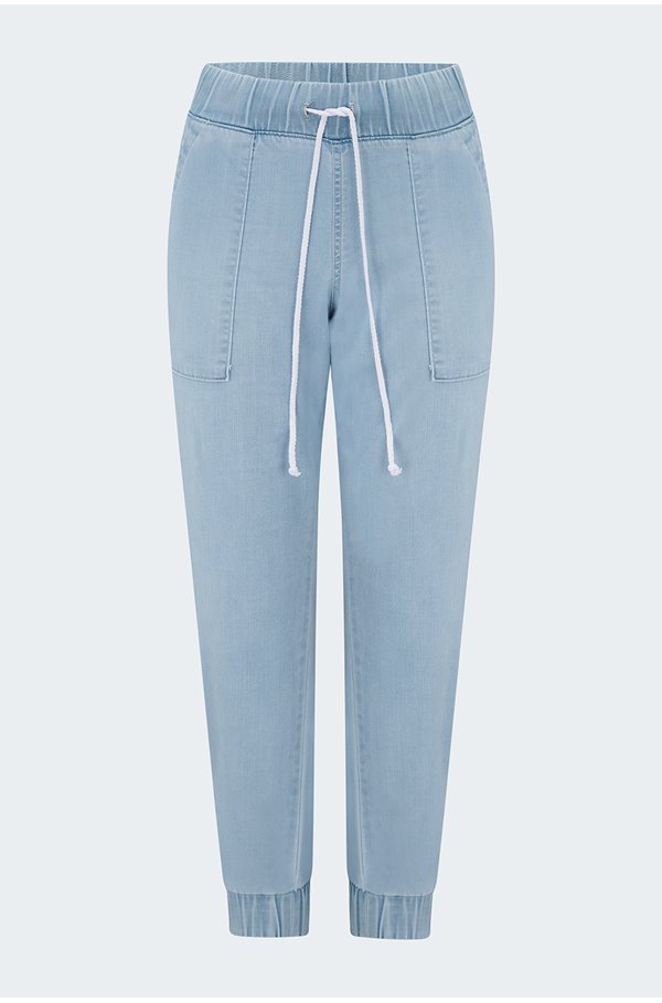 BELLA DAHL CHELSEA POCKET JOGGER IN MALIBU MIST
