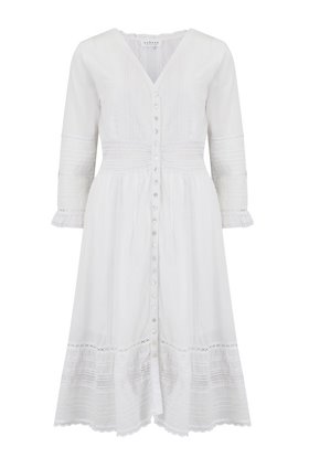 Velvet Angi Dress in White