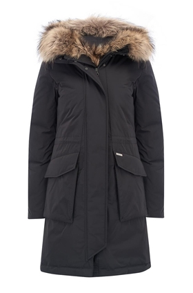 Woolrich Military Parka in Black