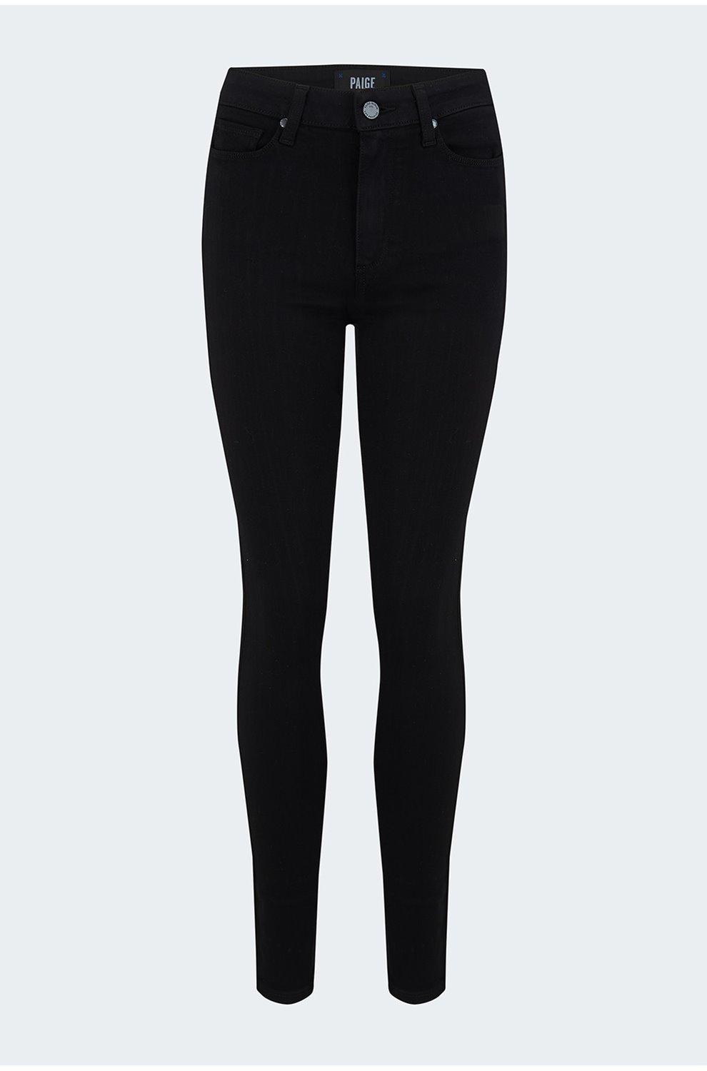 paige high waisted black jeans