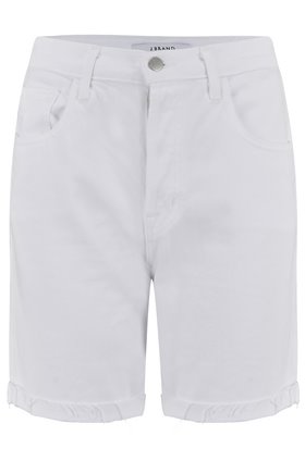J Brand Jeans Billey High Rise Denim Short in White