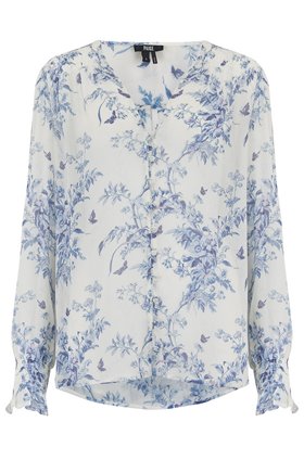 Paige Calliope Top in Ice Blue Multi