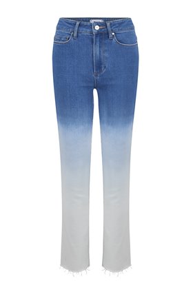 Paige Hoxton Slim Straight Leg Jean in Arctic Ombre