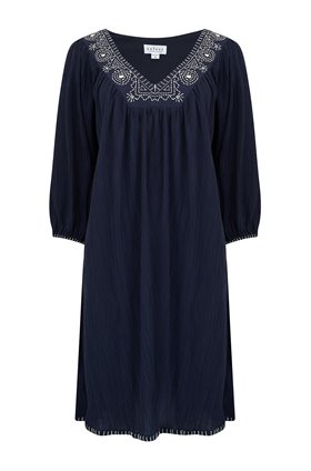 Velvet Trista Dress in Navy