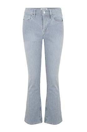 Frame Le Crop Mini Boot Jean in Engineer Stripe Normandie