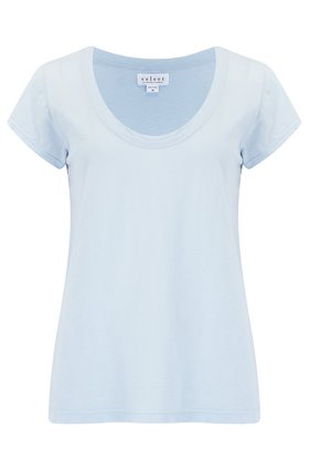 Velvet Katie Scoop Neck Tee in Anchor