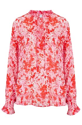 Lily & Lionel Florence Top in Forget Me Not Red and Pink
