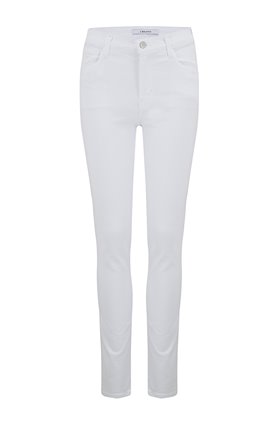 J Brand Ruby High-Rise Cigarette Jean in Blanc (30 Inch Inseam)