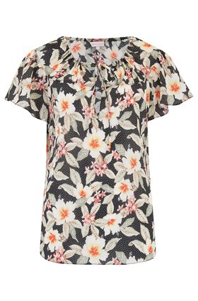 Rebecca Taylor Kamea Top in Black Combo