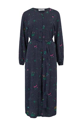 Essentiel Antwerp Tataclean Shirt Dress in Blue Floral
