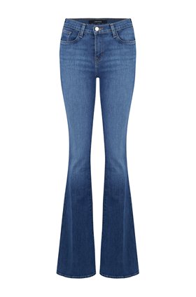 J Brand Jeans Valentina High-Rise Flare in Endeavor