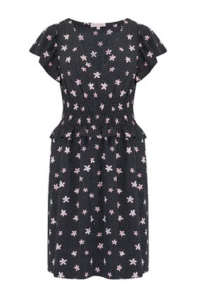 Rebecca Taylor Sleeveless Maui Dress in Black Combo