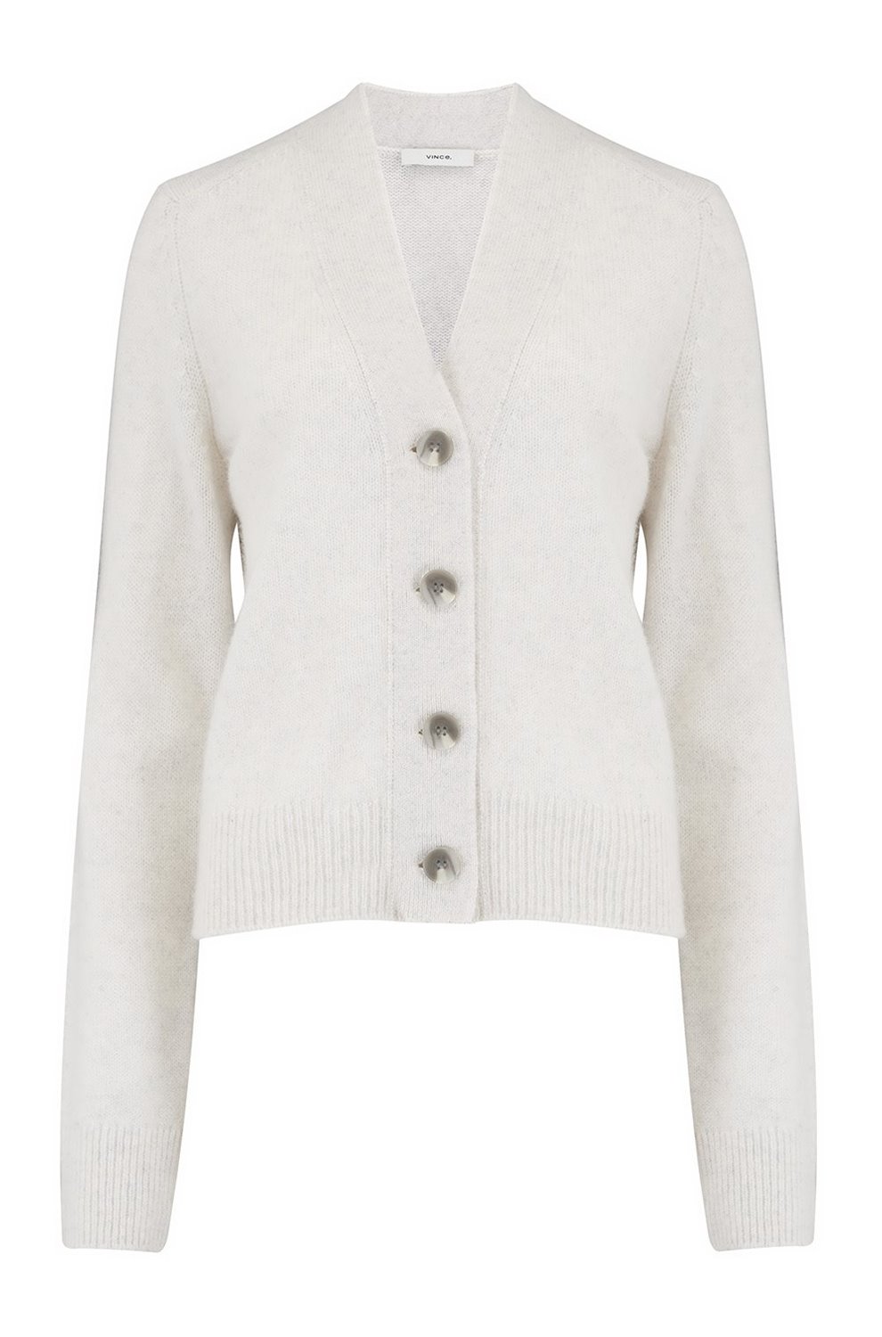 vince cashmere shrunken button cardigan