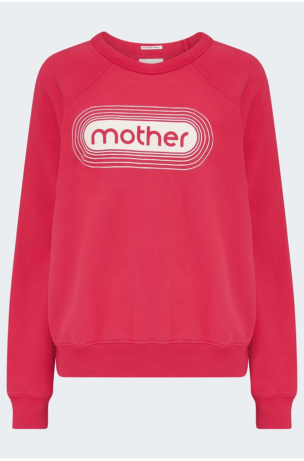 Mother The Concert Printed Cotton-jersey Sweatshirt In Red