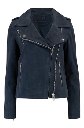 MDK Viola Suede Jacket in Navy