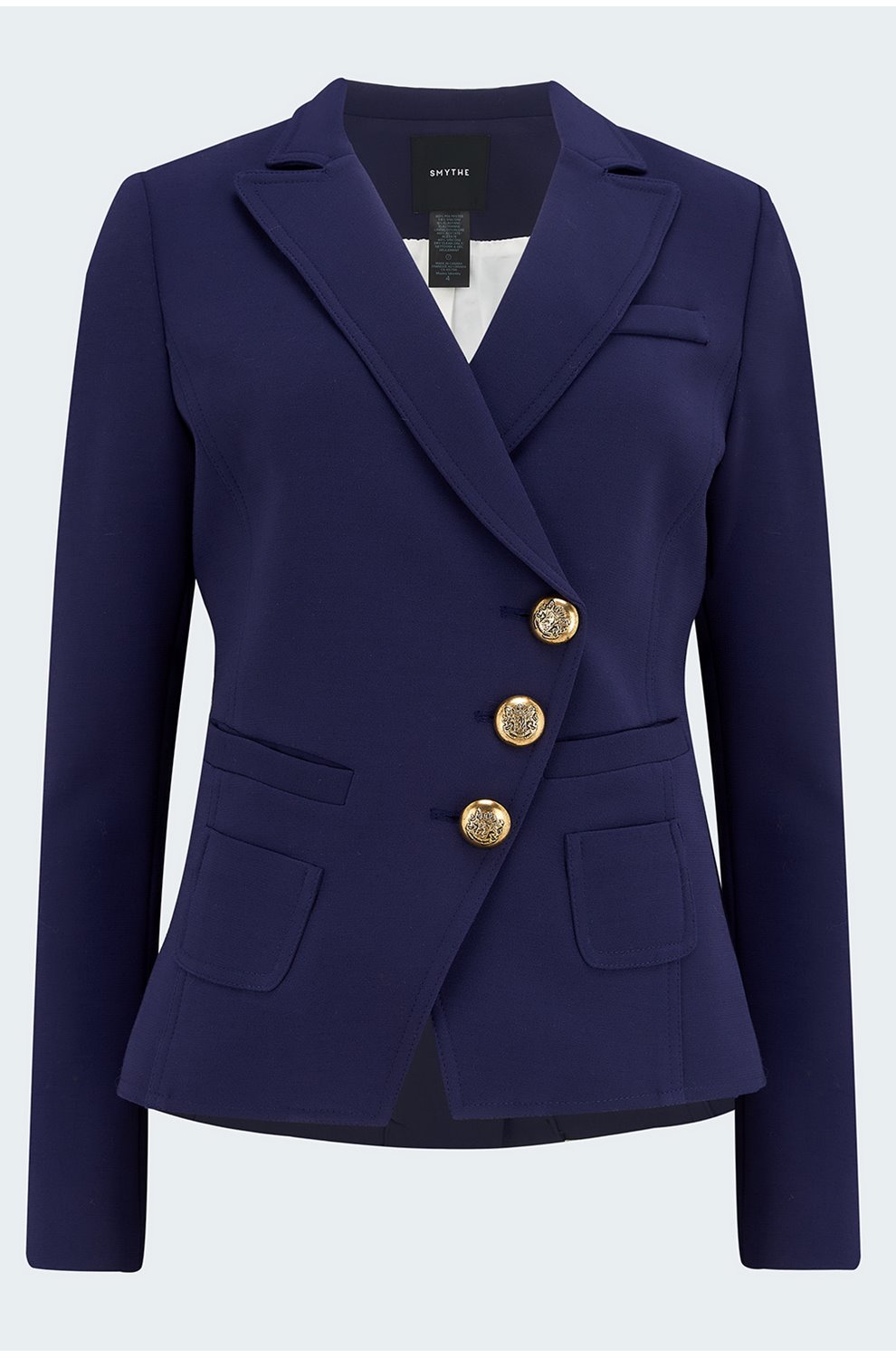 Trilogy Stores Wrap Blazer in Navy