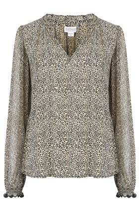 Velvet Mel Top in Leopard Print
