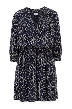 Velvet Morgan Dress in Navy