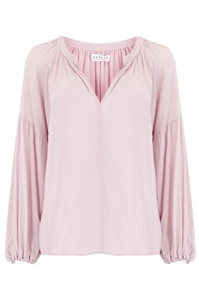 Velvet Elaine Blouse in Bubble Pink