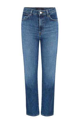 J Brand Jeans Jules High-Rise Straight Leg Jean in Metropole