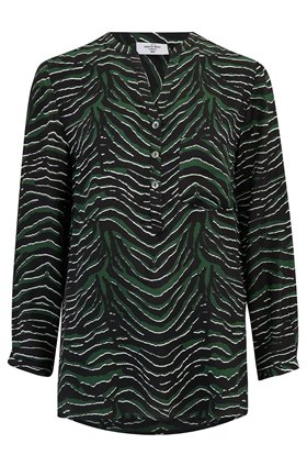 Mercy Delta Stanford Blouse in Zebra Ash