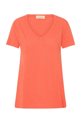 American Vintage Jac51 Short Sleeve T-Shirt in Tomato