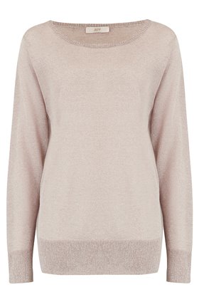 Jeff Knitwear Fizz Lurex Jumper in Beige