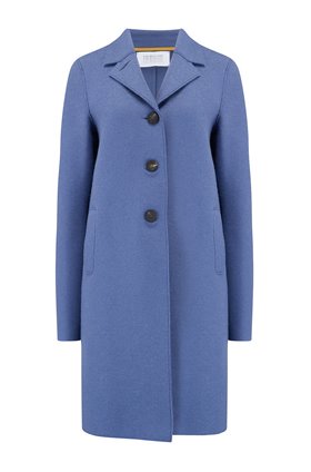 Harris Wharf London Boxy Coat in Powder Blue