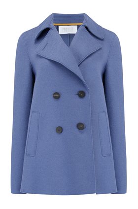 Harris Wharf London Peacoat in Powder Blue