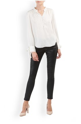 AG Jeans Legging Ankle in Leatherette Super Black