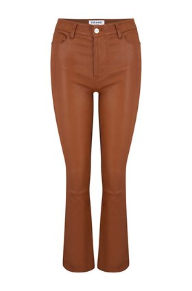 Frame Le Crop Mini Boot in Tabacco Leather