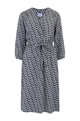 Trilogy Clothing Mika Dress in Navy Horses