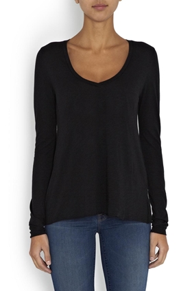 American Vintage JAC52 Long Sleeve in Noir