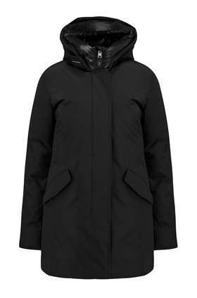 ARCTIC Parka No Fur Coat in Black