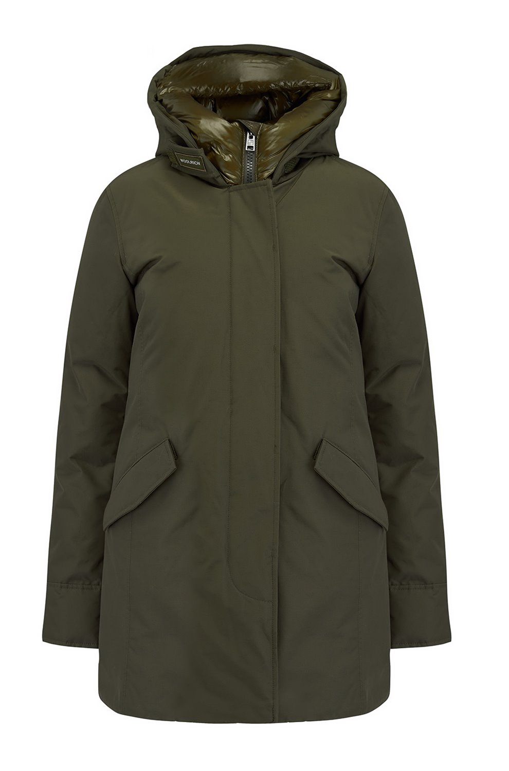Trilogy Stores Artic Parka No Fur Coat in DK Green