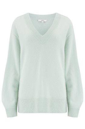 Vince V Neck Tunic in Aloe