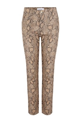 Frame Le High straight in Coated Python