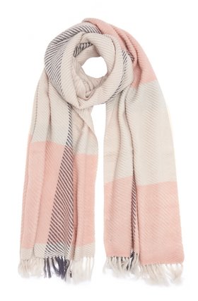 DOUCE GLOIRE MIKA SCARF IN PERLE/ROSE