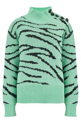 Olivia Rubin Lyla Jumper in Mint Zebra