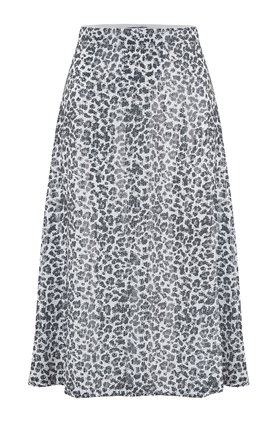 Olivia Rubin JEANIE SKIRT IN MONO LEOPARD
