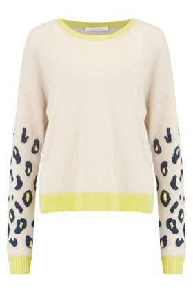 Duffy Animal Sleeve Jumper in Lemon Sour