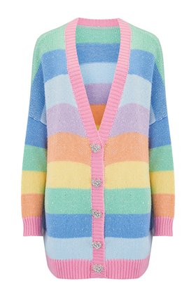 Olivia Rubin Mika Cardigan in Rainbow Stripe