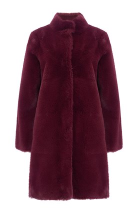 Velvet Mina Coat in Burgundy
