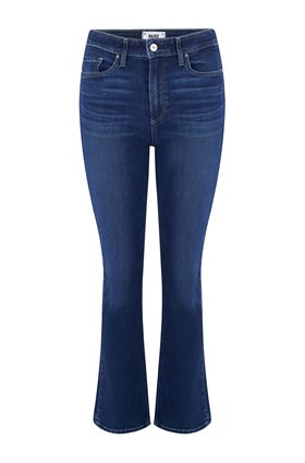 Paige Colette Cropped Flared Jean in Brentwood