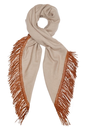 DOUCE GLOIRE Alma Fringe Scarf in Chatoush