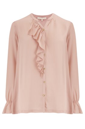 Vanessa Bruno MADISON RUFFLE BLOUSE IN BLUSH