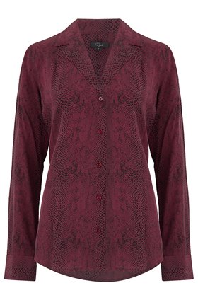 Rails REBEL SHIRT IN RED PYTHON