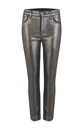 J Brand Jeans Ruby High Rise Crop Jean in Galactic Silver